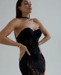 Megan™ | Satin Babydoll with Lace Details