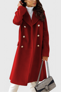 Yara Double-Breasted Wool Coat with Fitted Cut