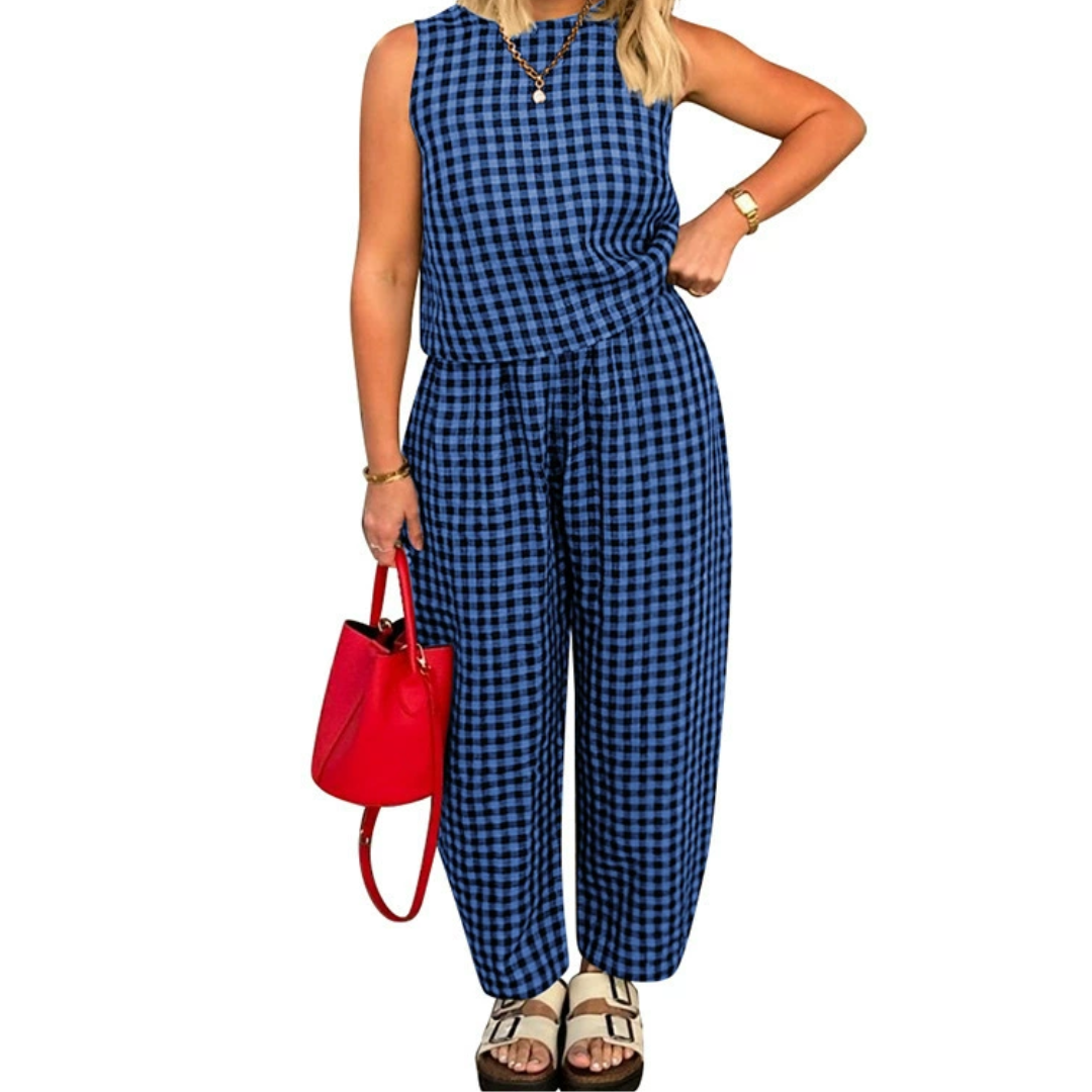SHANIAH™ – Loose Fit Pocket Crop Top & Trousers Set