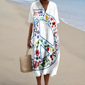 Braelynn™ | Peaceful Art Midi Dress