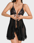Nina™ | Sheer Lace Nightgown Set