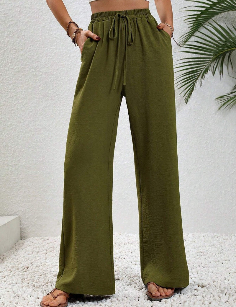 NIKU™ - Casual Wide Leg Drawstring Trousers