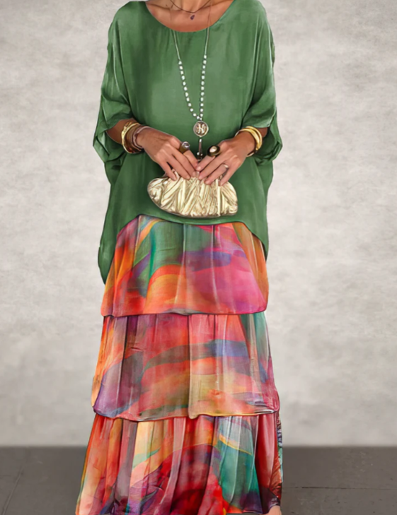 Lara | Elegant Flowing Maxi Dress