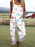 Ocean Whimsy Overalls