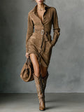 Audrey | Long Sleeve Midi Dress