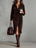 Sienna | Single Breasted Midi Dress