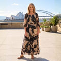 Susan – Printed Chiffon Maxi Dress