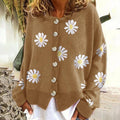 Angel - Cute Cardigan With Daisies