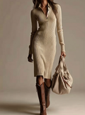 Nina | V-Neck Lapel Maxi Dress