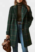 Saphira Classic Fitted Check Coat