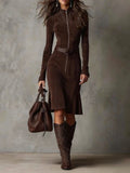 Willow | Zipper Midi Dress